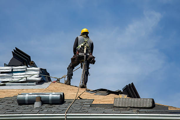 Professional Gutter Installation technician working in Braidwood, IL